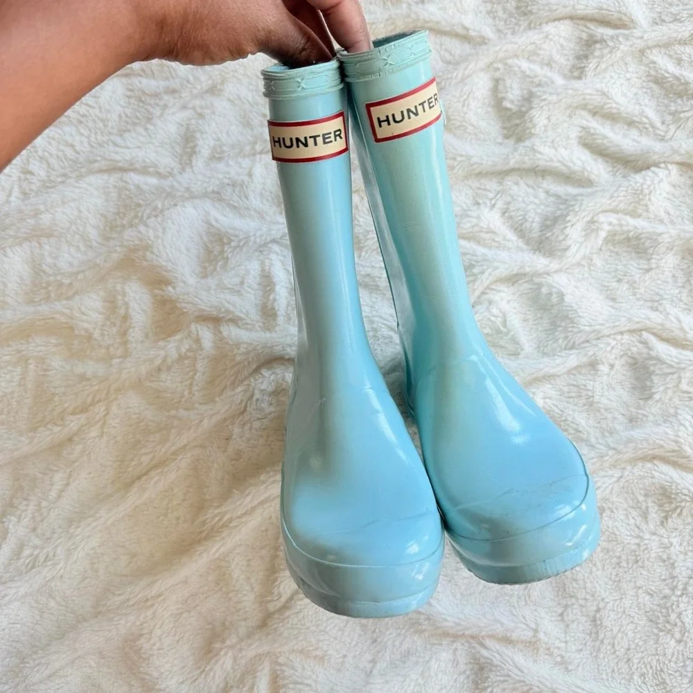 Hunter Kids Original Rain Boots Light Blue Size US 13B/1G
